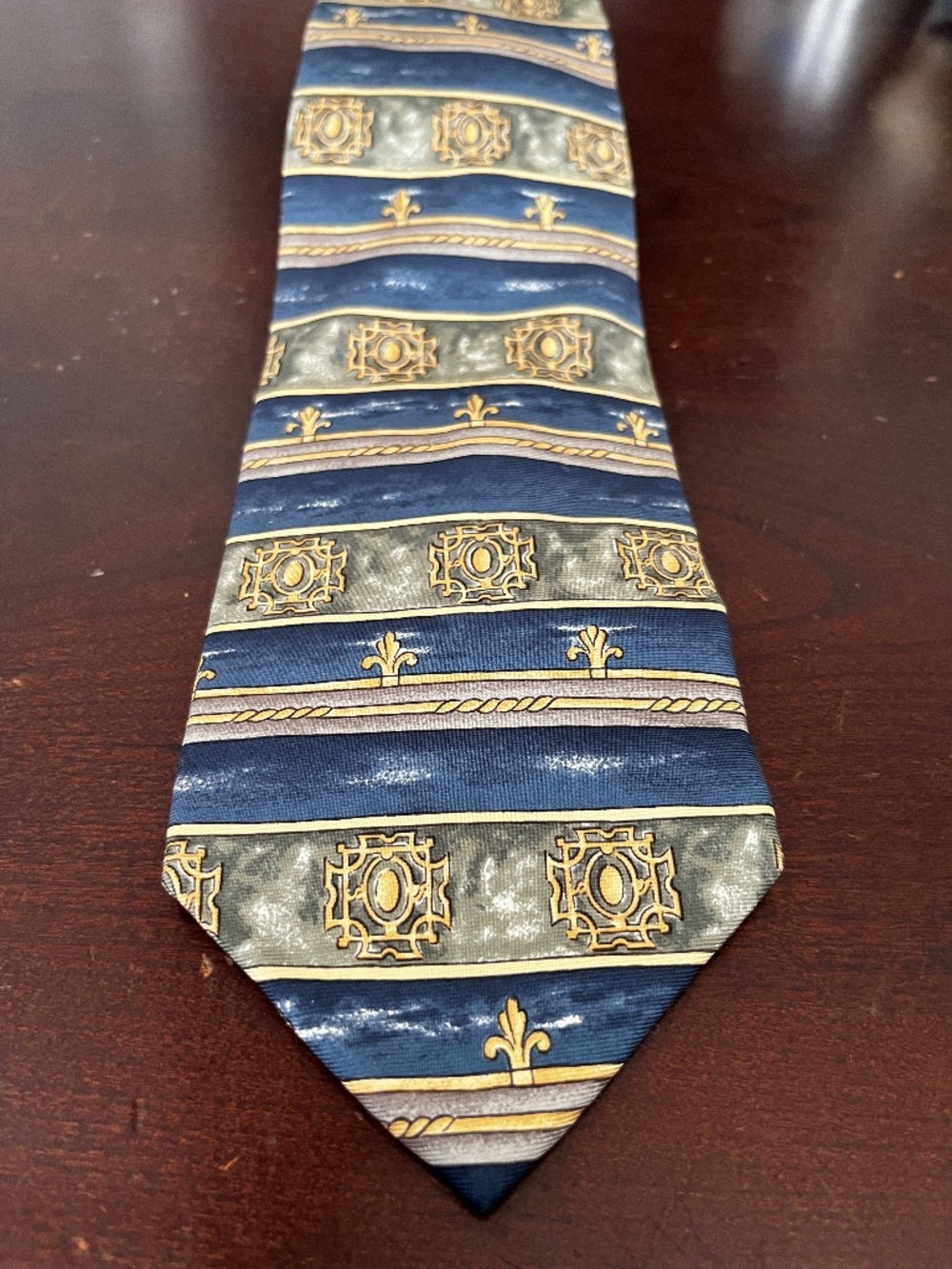 Savile Row 100% Silk Made in Mexico Mens Tie Multicolor